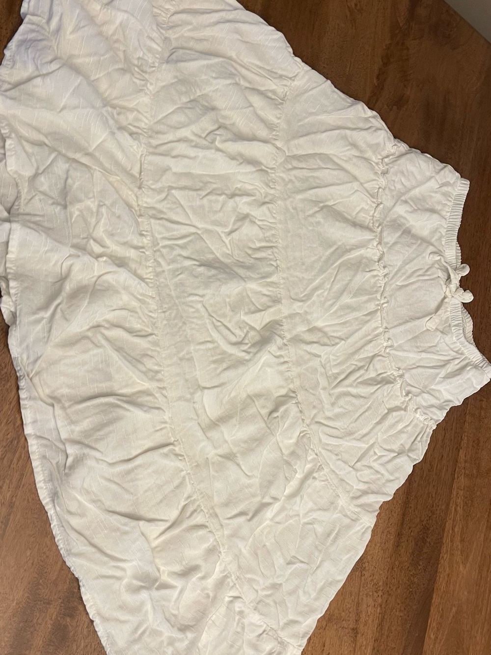 art class White Ruffle boho tiered maxi skirt sz 6/7